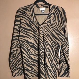 Animal print dress top